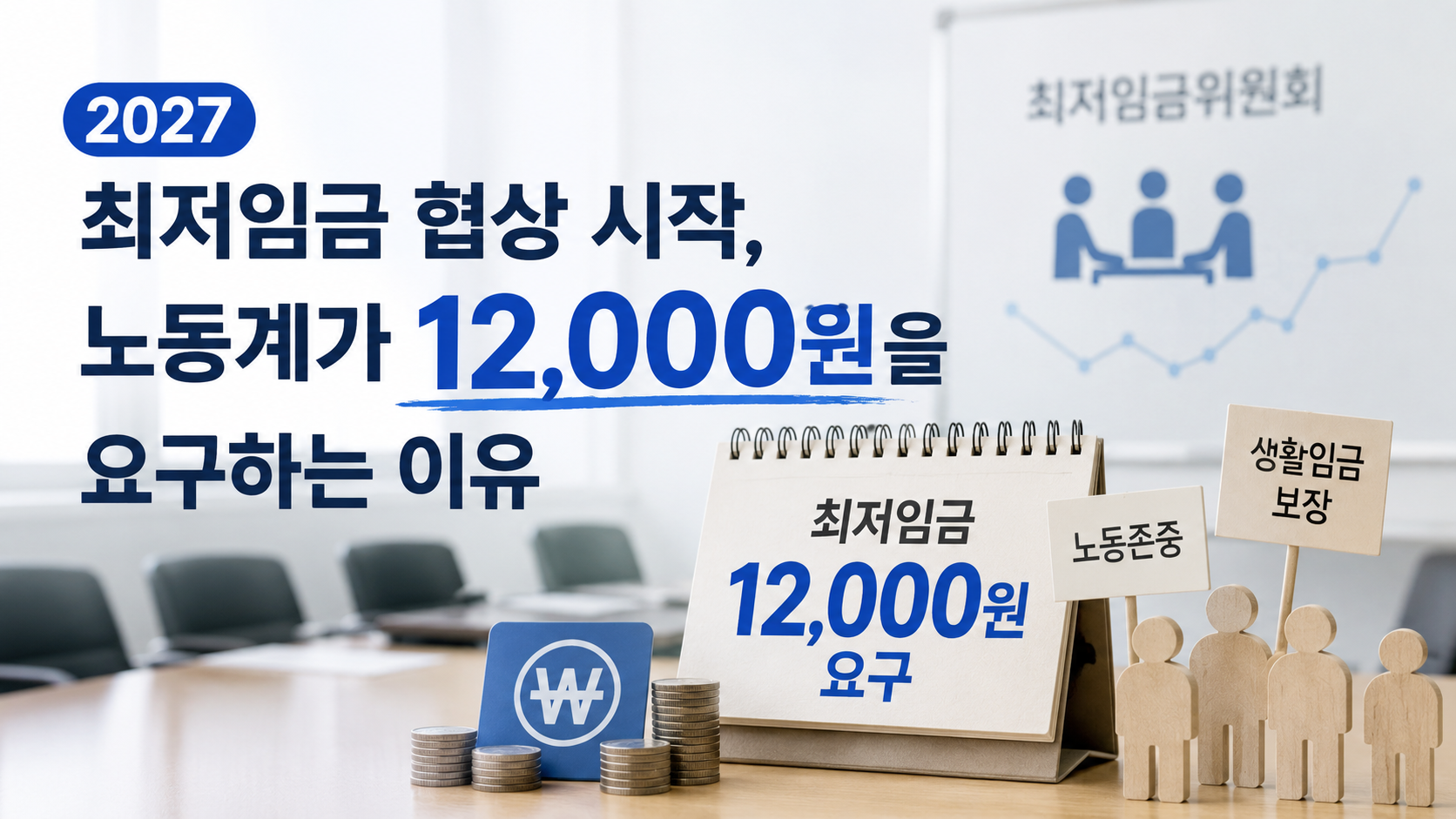 2027년 최저임금 협상 시작, 노동계가 12,000원을 요구하는 이유