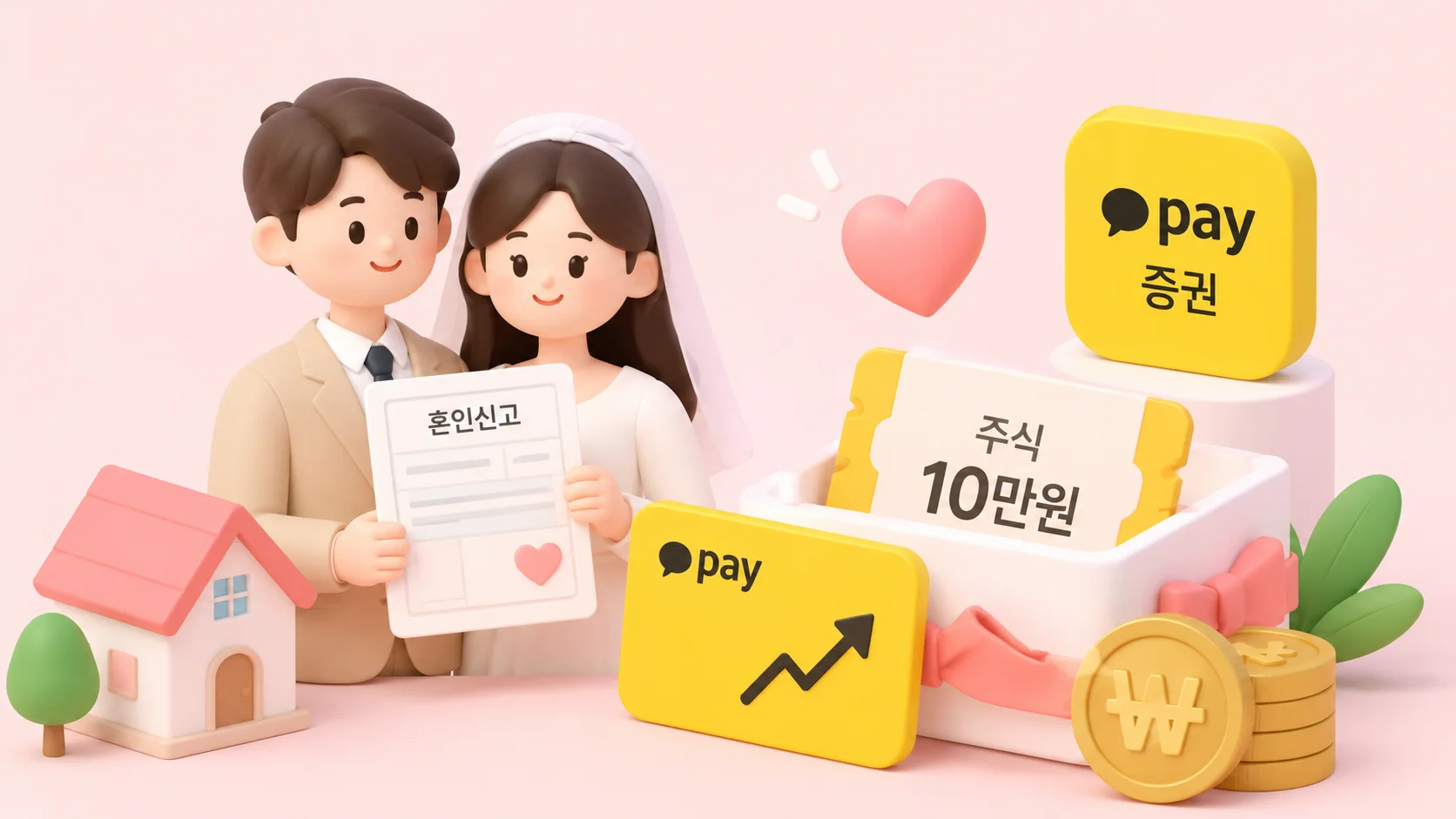 2026년 혼인신고 신혼부부, 카카오페이증권 주식 10만원 받는 법